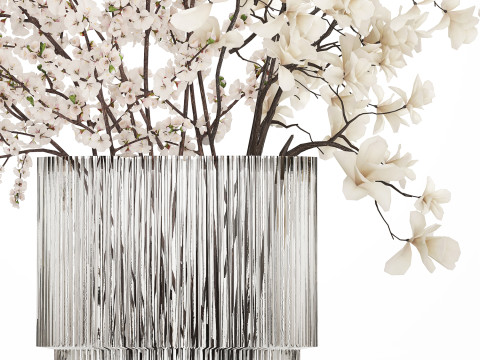 Bouquet Sakura Branches Cherry Blossom Magnolia 510 3D 모델