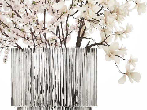 Bouquet Sakura Branches Cherry Blossom Magnolia 510 3D Model