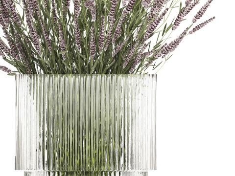 Bouquet Of Wild Flowers With Lavender Sage 513 3Dモデル