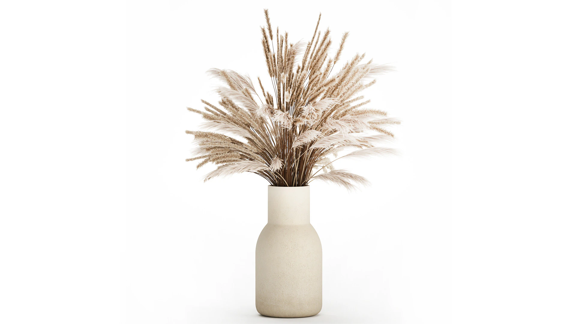 Bouquet Of Dried Flowers Pampas Branches Reed 519 3D Model .c4d .max .obj .3ds .fbx .stl .blend 