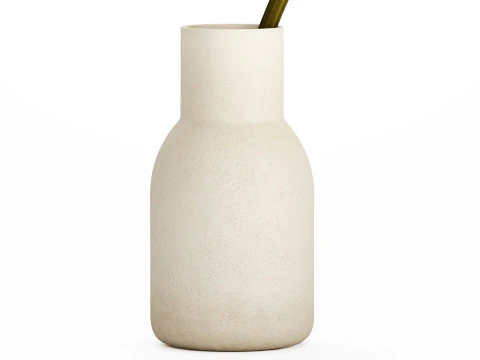 Small Bouquet Of White Flowers Gerbera Details 521 3D Model