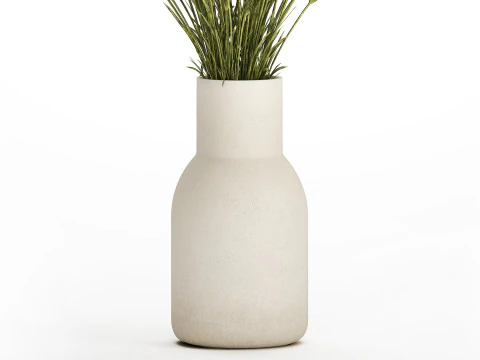 Bouquet estivo di fiori selvatici Spighetta di grano 526 Modello 3D