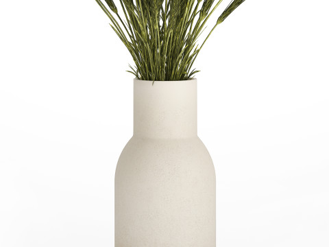 Summer Bouquet Of Wild Flowers Wheat Spikelet 526 3D Model