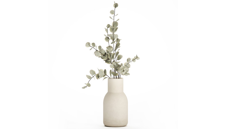 Bouquet Of Dried Flowers From Branches Eucalyptus 528 3Dモデル .c4d .max .obj .3ds .fbx .stl .blend