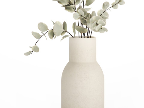 Bouquet Of Dried Flowers From Branches Eucalyptus 528 3Dモデル