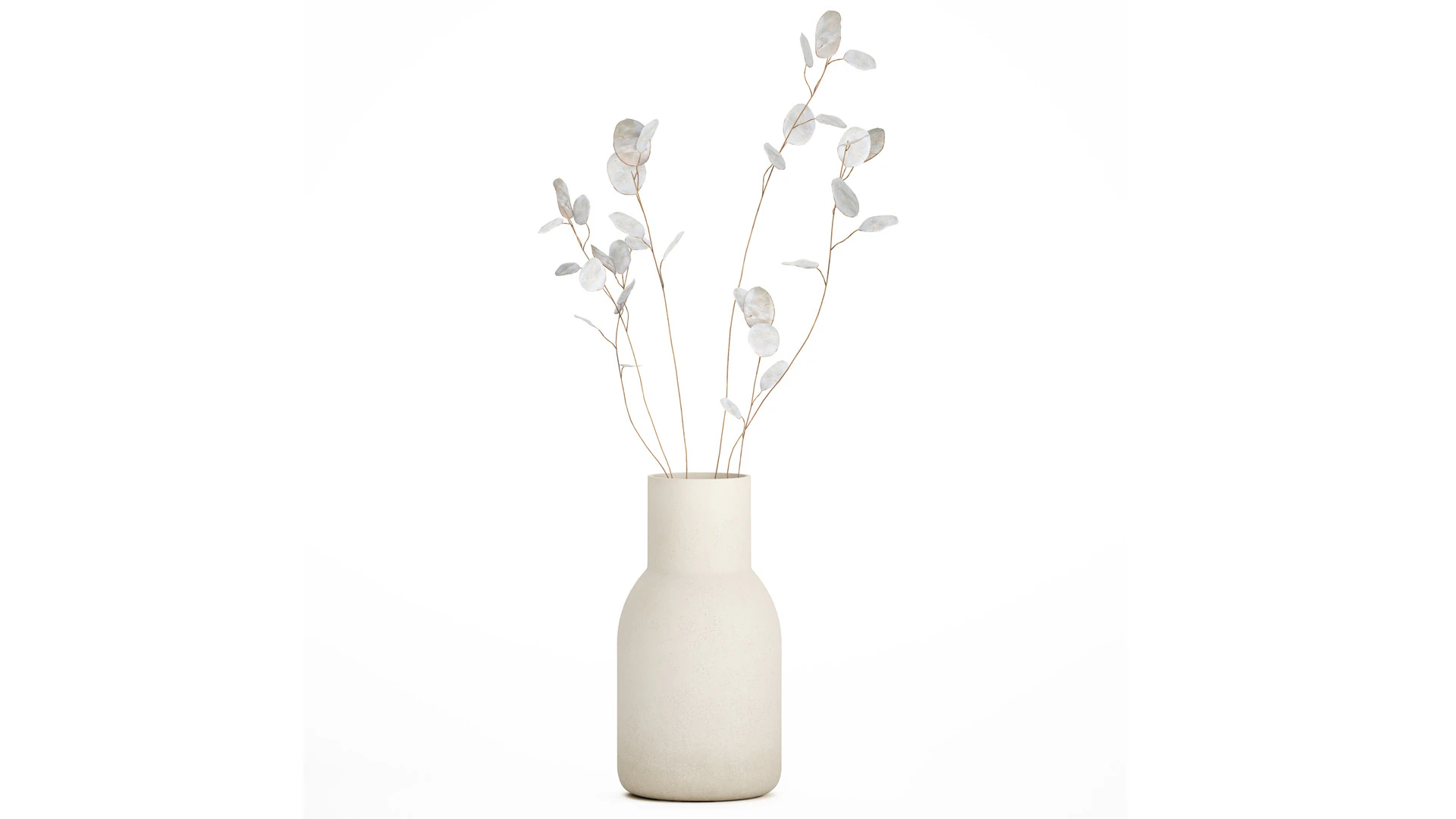 Dried Flowers From Branches Lunnik Lunaria in a vase 529 3D Model .c4d .max .obj .3ds .fbx .stl .blend 