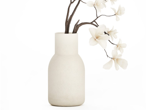 Bouquet Flowers Branches Of Blooming Magnolia 530 Modèle 3D