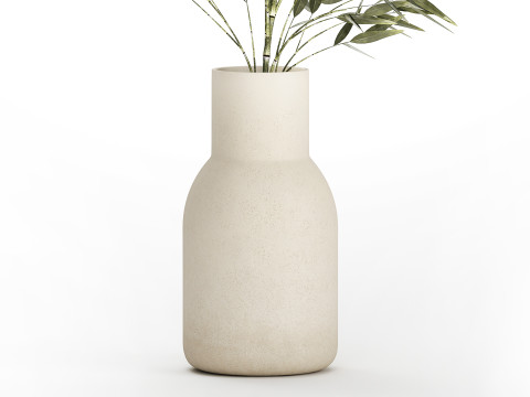 Green Floral Bouquet Of Bamboo Bush Branches 535 3D Модель
