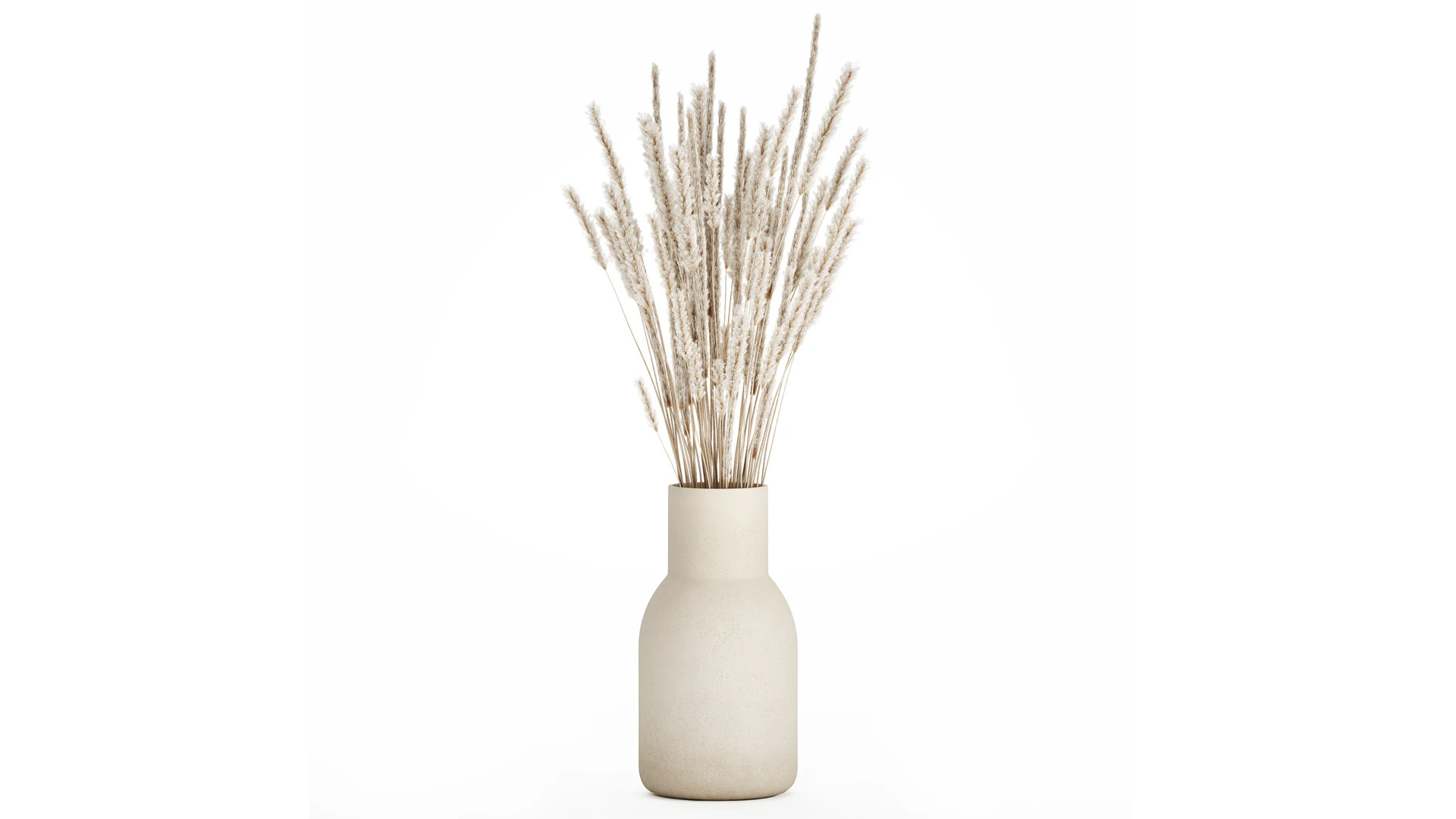 Buqu&ecirc; branco flores secas ramos pampas 550 Modelo 3D .c4d .max .obj .3ds .fbx .stl .blend 