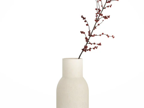 Buqu&ecirc;s de flores secas Lovanda trigo papoula hort&ecirc;nsia 560 Modelo 3D