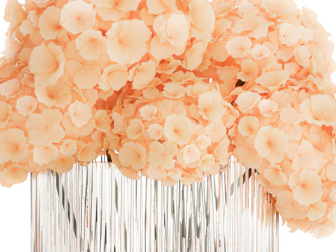 Buqu&ecirc; Pequeno Em Vaso De Vidro Com Hort&ecirc;nsia 576 Modelo 3D