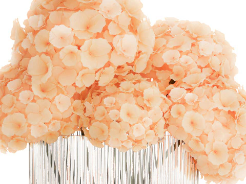 Buqu&ecirc; Pequeno Em Vaso De Vidro Com Hort&ecirc;nsia 576 Modelo 3D