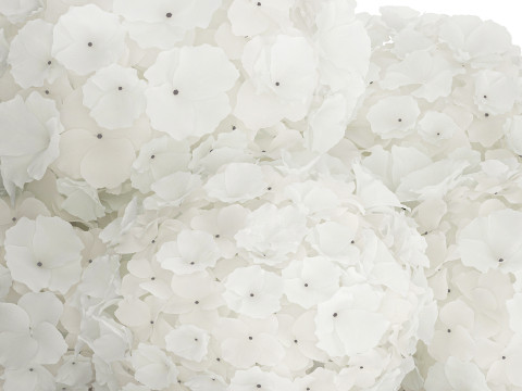 Festive Bouquet In A Glass Vase White Hydrangea 591 3D Модель