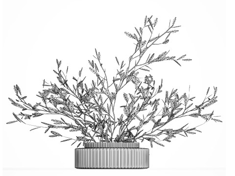 Realistic flower bouquet decoration of olive branches 592 Modelo 3D