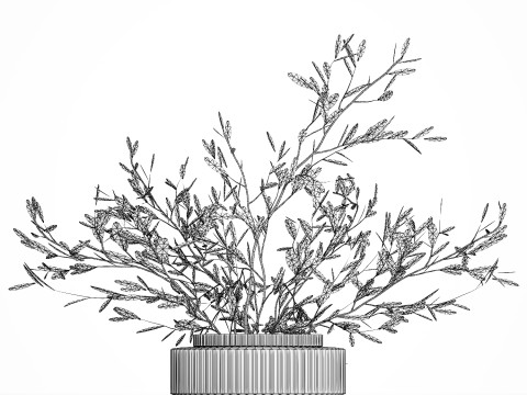 Realistic flower bouquet decoration of olive branches 592 Modelo 3D