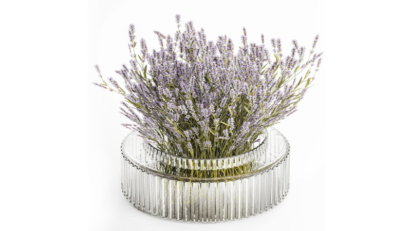 小束野花薰衣草花瓶 607 3D 模型 .c4d .max .obj .3ds .fbx .stl .blend 