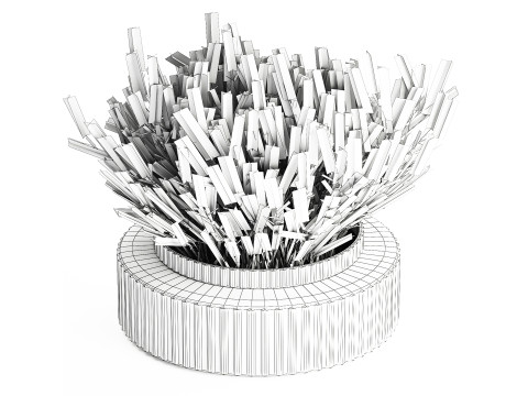 小束野花薰衣草花瓶 607 3D 模型