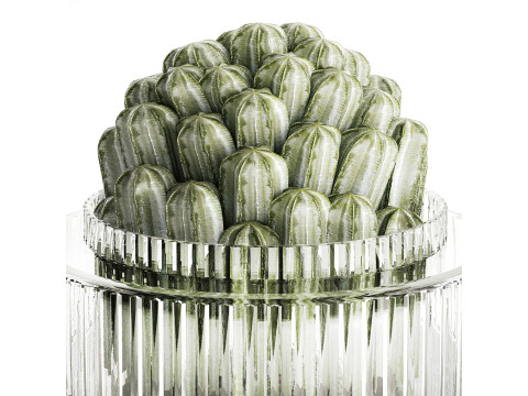 Bouquet Flowers Realistic Cactus minimalist Modern Vase 615 3D 모델