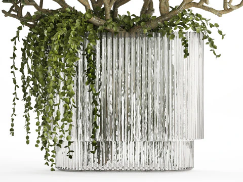 Bukiet Realistyczne Soczyste Kwiaty Nowoczesny Wazon 616 Model 3D