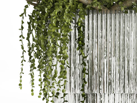 Bukiet Realistyczne Soczyste Kwiaty Nowoczesny Wazon 616 Model 3D