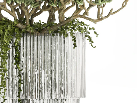 Bukiet Realistyczne Soczyste Kwiaty Nowoczesny Wazon 616 Model 3D