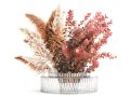 Blumenstrauß Herbstblumen Zweige Berberitze Pampas Vase 630 3D Modell