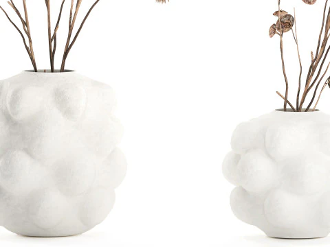 Buqu&ecirc; de outono, galhos secos, espinhos de eucalipto Modelo 3D