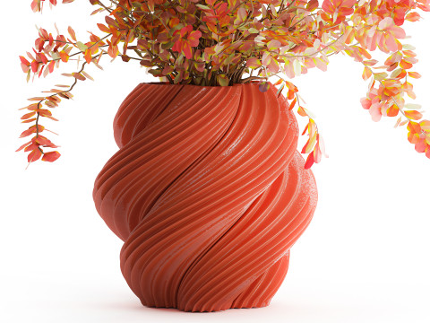 Buqu&ecirc; realista de flores de outono, ramos de b&eacute;rberis Modelo 3D