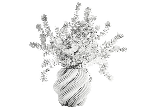 Buqu&ecirc; realista de flores de outono, ramos de b&eacute;rberis Modelo 3D