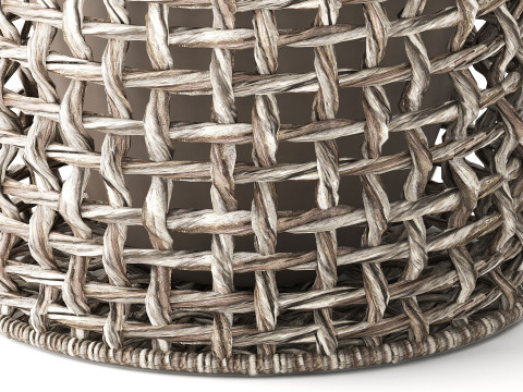 Arbustos de flores silvestres cesta de flores en macetas Calluna heather Modelo 3D