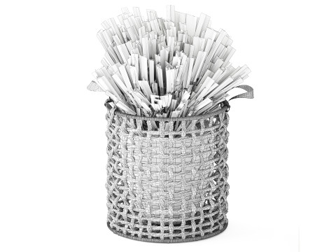 Arbustos de flores silvestres cesta de flores en macetas Calluna heather Modelo 3D