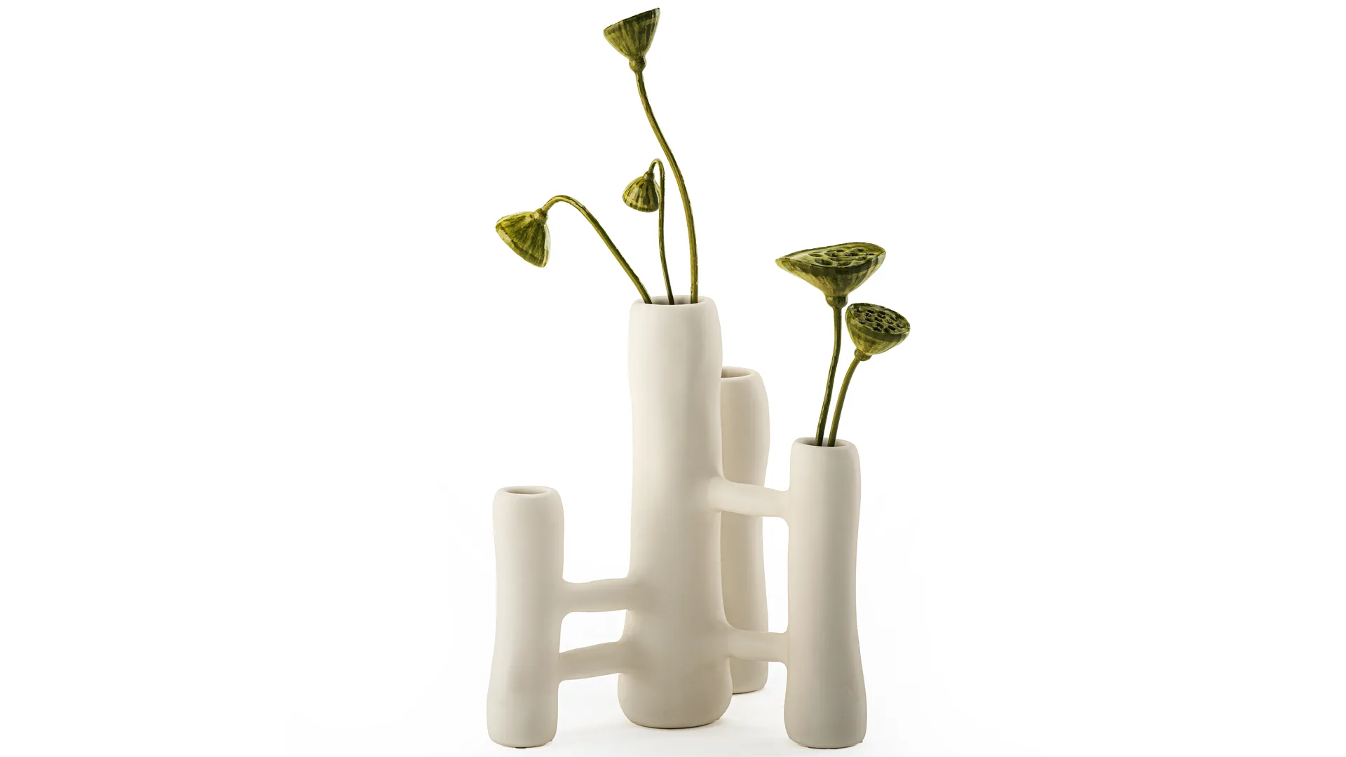 Minimalist bouquet dried flowers lotus branch top new decor 3D Model .c4d .max .obj .3ds .fbx .stl .blend 