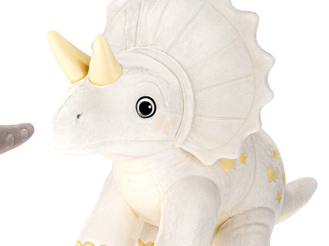 Collection of soft white plush dinosaur toys decor new top 3D Model