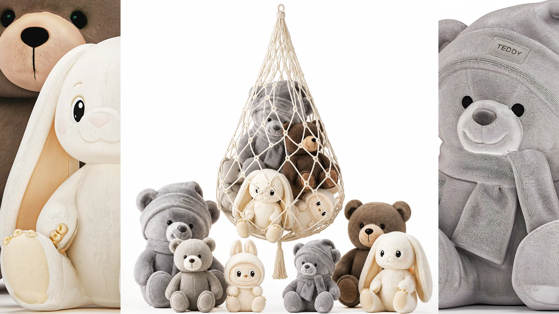 Plush Toys Teddy Bear Labubu Bunny Hammock rabbit 3D Model .c4d .max .obj .3ds .fbx .stl .blend 