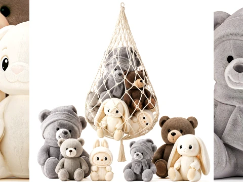 Peluche Orsetto Labubu Bunny Coniglio amaca Modello 3D