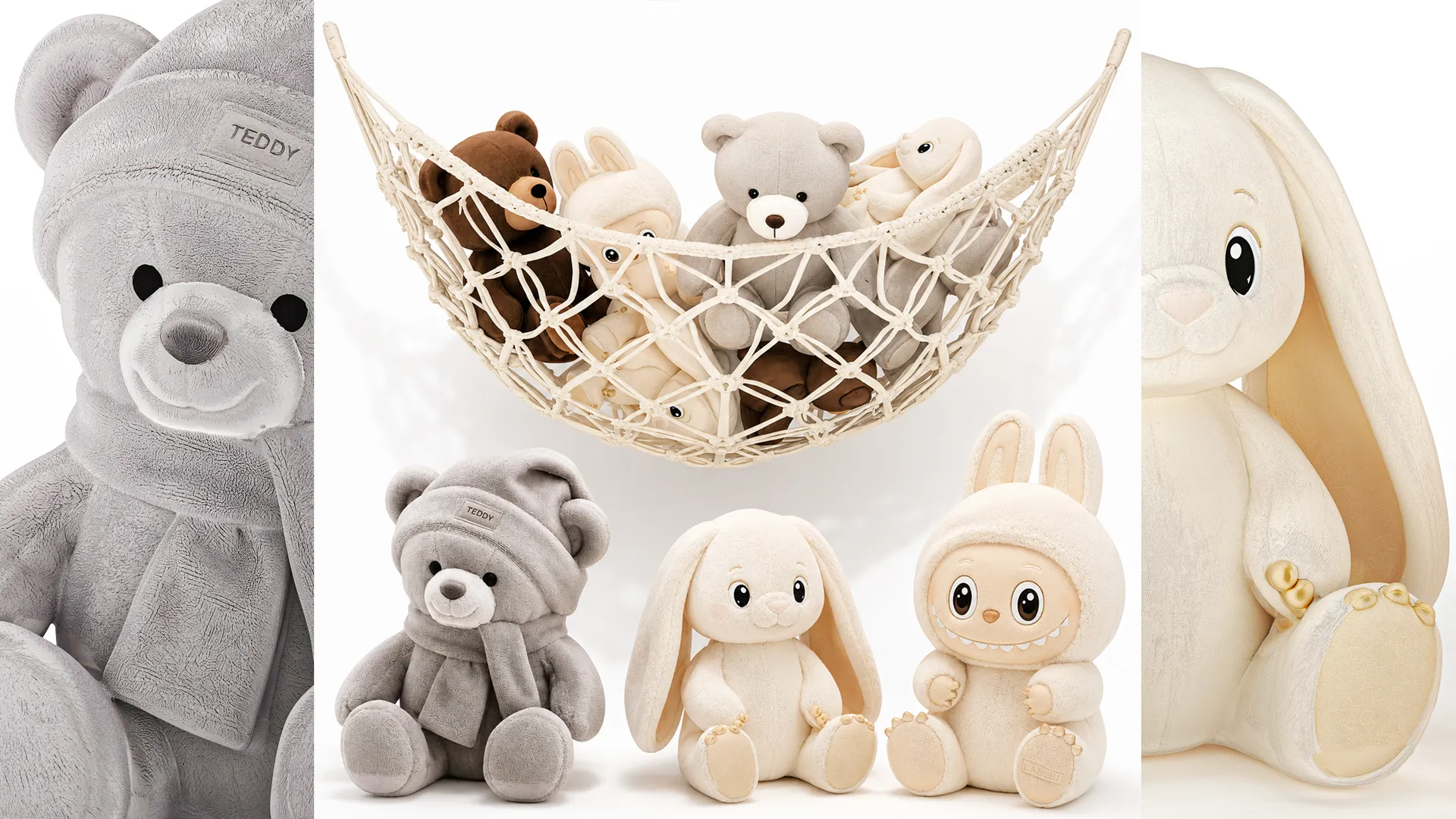 Plush Toys Teddy Bear Labubu Bunny Hammock rabbit 3D Model .c4d .max .obj .3ds .fbx .stl .blend 