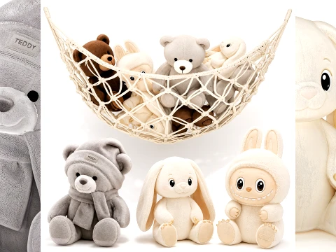 Peluche Orsetto Labubu Bunny Coniglio amaca Modello 3D