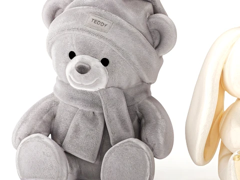 Plush Toys Teddy Bear Labubu Bunny Hammock rabbit 3D Model