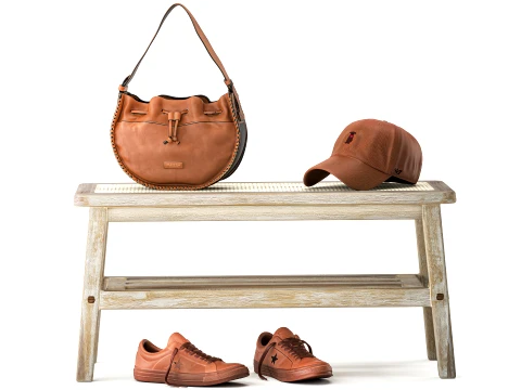 Shoe bench sneakers cap bag hallway wardrobe set top 3D Model