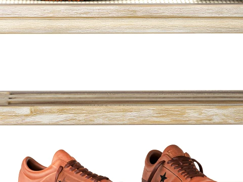 Shoe bench sneakers cap bag hallway wardrobe set top 3D Model