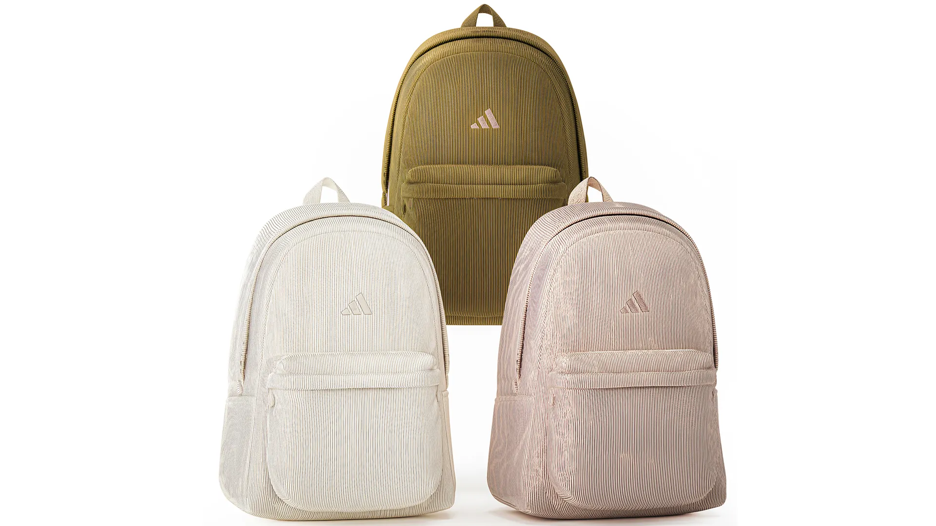 Set modern adidas velour sports backpacks decor accessories 3D Model .c4d .max .obj .3ds .fbx .stl .blend