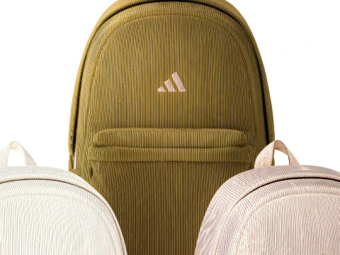 Set modern adidas velour sports backpacks decor accessories 3D Model