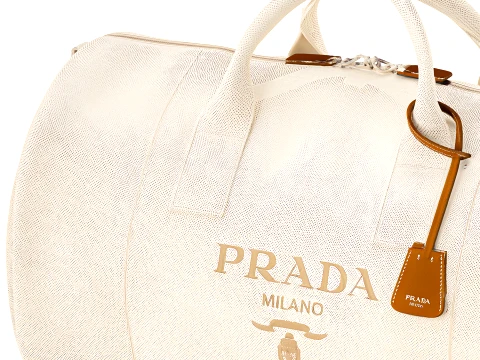 Italian branded clothig sneakers bag hat P R A D A top decor new 3D Model