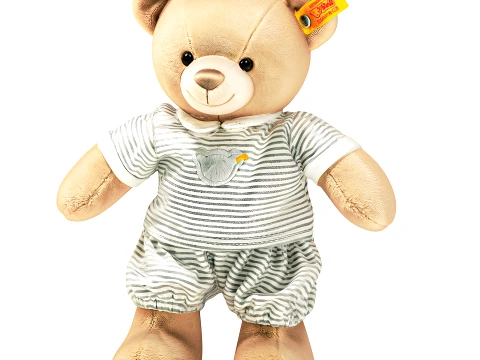 Soft plush children toys pajamas teddy bear bunny rabbit set decor 3D Model