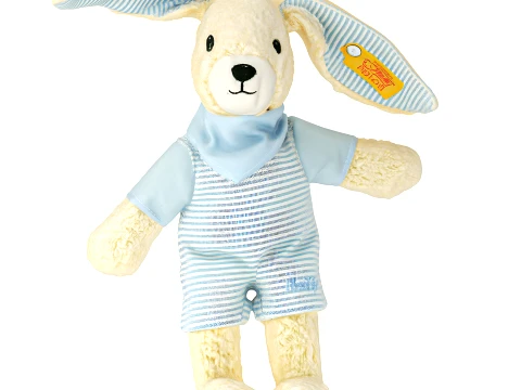 Soft plush children toys pajamas teddy bear bunny rabbit set decor 3D Model