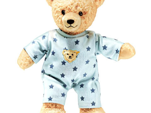 Soft plush children toys pajamas teddy bear bunny rabbit set decor 3D Model