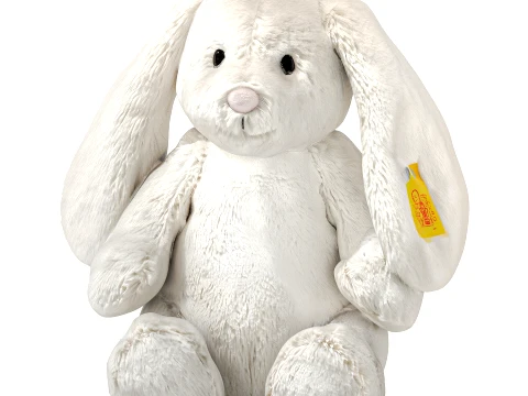 Soft plush children toys pajamas teddy bear bunny rabbit set decor 3D Model
