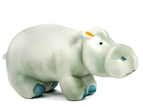 Soft plush toys children featuringl baby hippo new decor top 3D Model