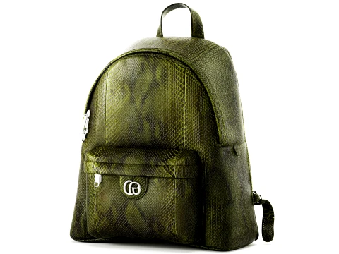 Decorative green Gu cci crocodile leather backpack new top 3D Model