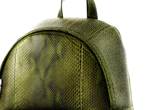 Decorative green Gu cci crocodile leather backpack new top 3D Model